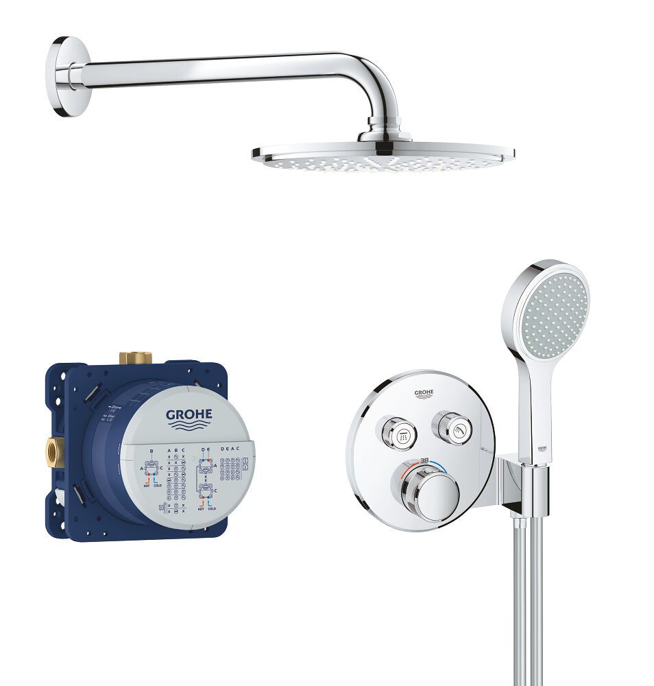 Grohtherm SmartControl UP-Duschsystem mit Thermostat rund