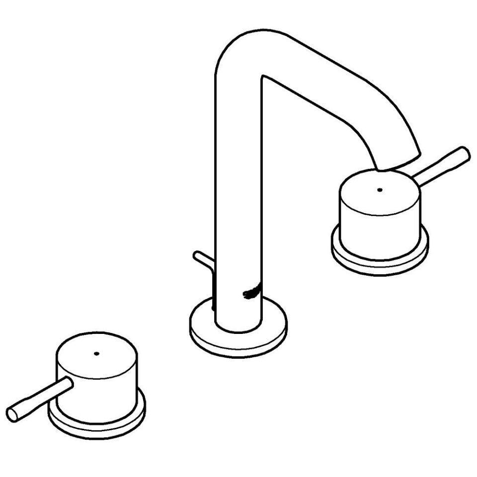 GROHE Essence 3-Loch-Waschtischbatterie