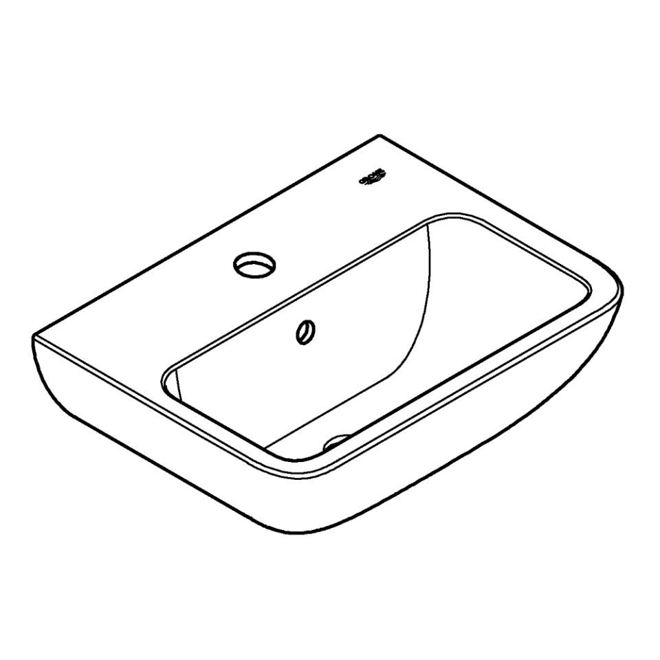GROHE BauEdge Keramik Handwaschbecken