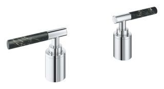 GROHE Hebelgriffe Atrio Private C. 48465 Vanilla Noir Caesarstone chrom