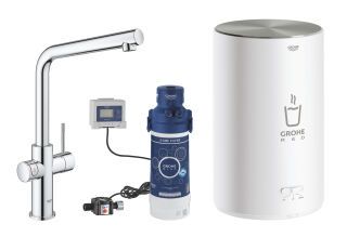 GROHE Armatur und Boiler GROHE Red Duo 30327_1 M-Size L-Auslauf chrom