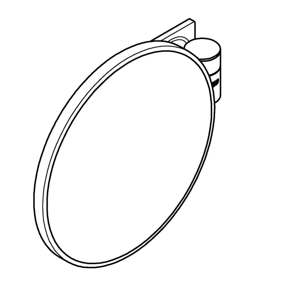 GROHE Allure Kosmetikspiegel Wandmontage