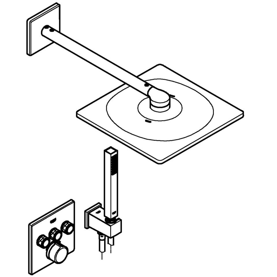 GROHE SmartControl UP-Duschsystem Mischer