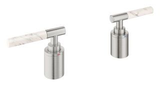 GROHE Hebelgriffe Atrio Private C. 48464 White Attica Caesarstone supersteel