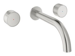 GROHE 3-L-WT-Wandbatt. Atrio Private C. 20589 FMS Knopfbetätigung supersteel