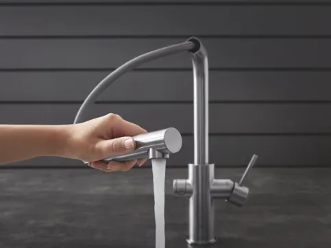 GROHE Blue Professional Armaturen sind mit einem herausziehbaren Auslauf ausgestattet.