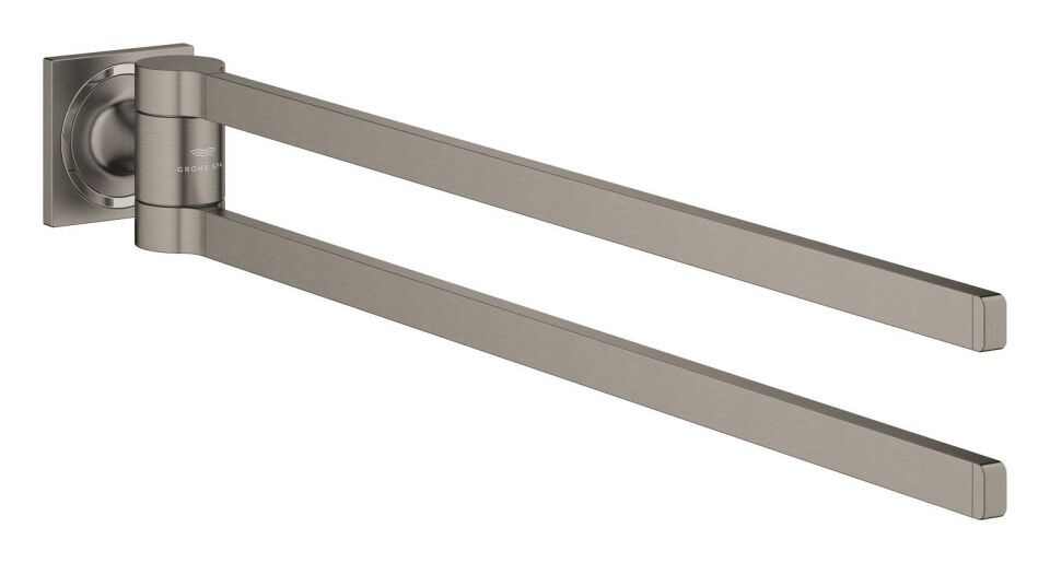 GROHE Doppel-Handtuchhalter Allure 40342_1 hard graphite gebürstet