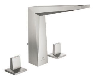 GROHE 3-L-WT-Batterie Allure Brilliant 20627 Zugst.-Ablaufgarnitur supersteel