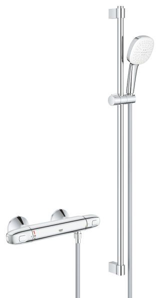 GROHE THM-Brausebatterie Grohtherm 1000 34824_5 mit Brausegarnitur 900mm chrom