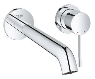 GROHE 2-Loch-WT-Wandbatterie Essence 29193_1 FMS Ausladung 230mm chrom