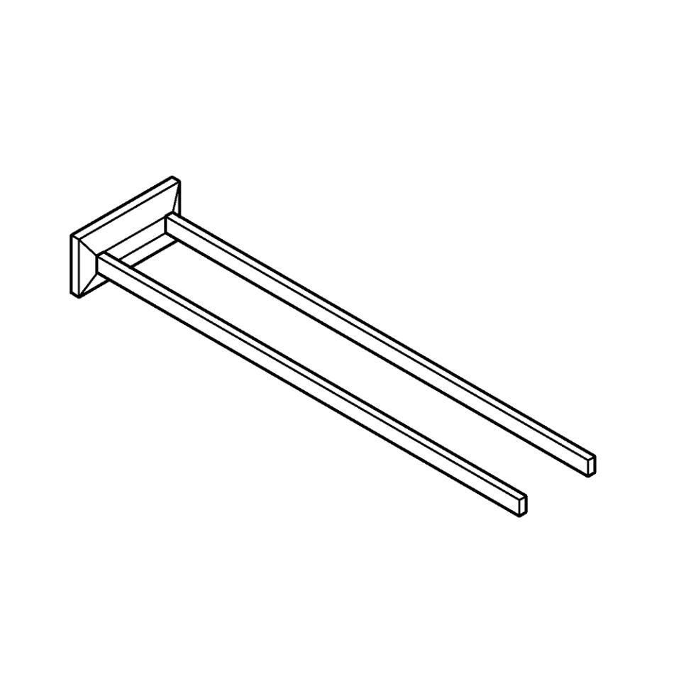 GROHE Allure Brilliant Handtuchhalter 2-armig