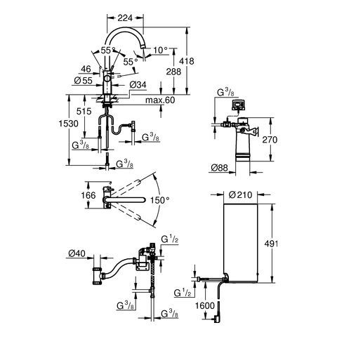 GROHE Red Duo Armatur und Boiler
