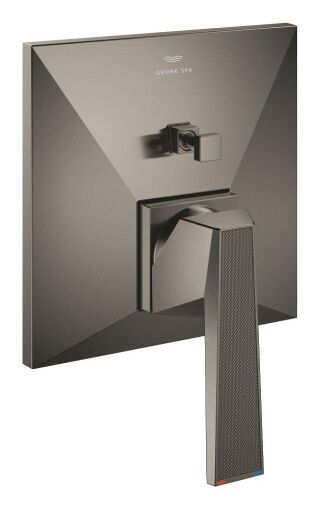 GROHE Wannenbatt. Allure Bril. PC 24425 FMS Griff Rändelstruktur hard graph. gb.