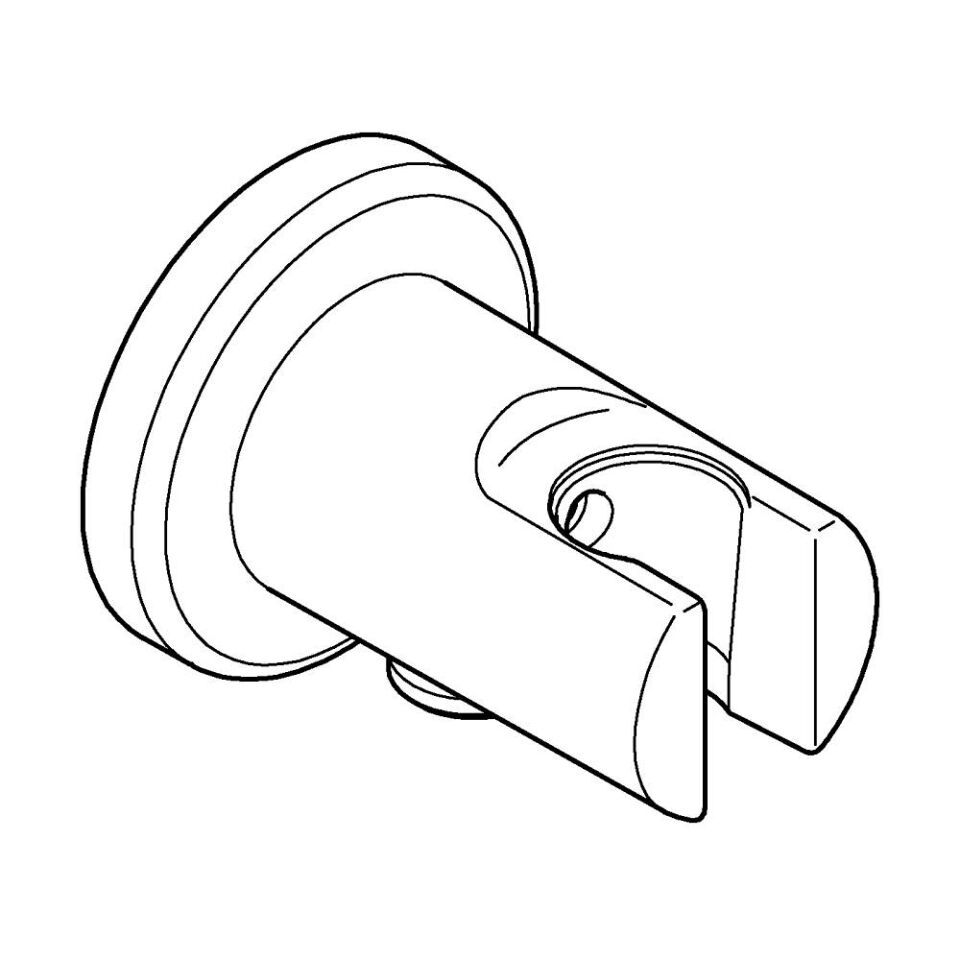 GROHE Relexa Wandanschlussbogen mit Wandbrausehalter