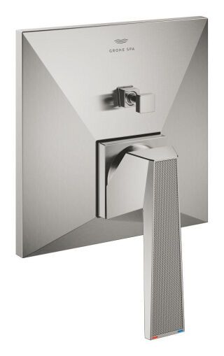GROHE Wannenbatt. Allure Bril. PC 24425 FMS Griff Rändelstruktur supersteel