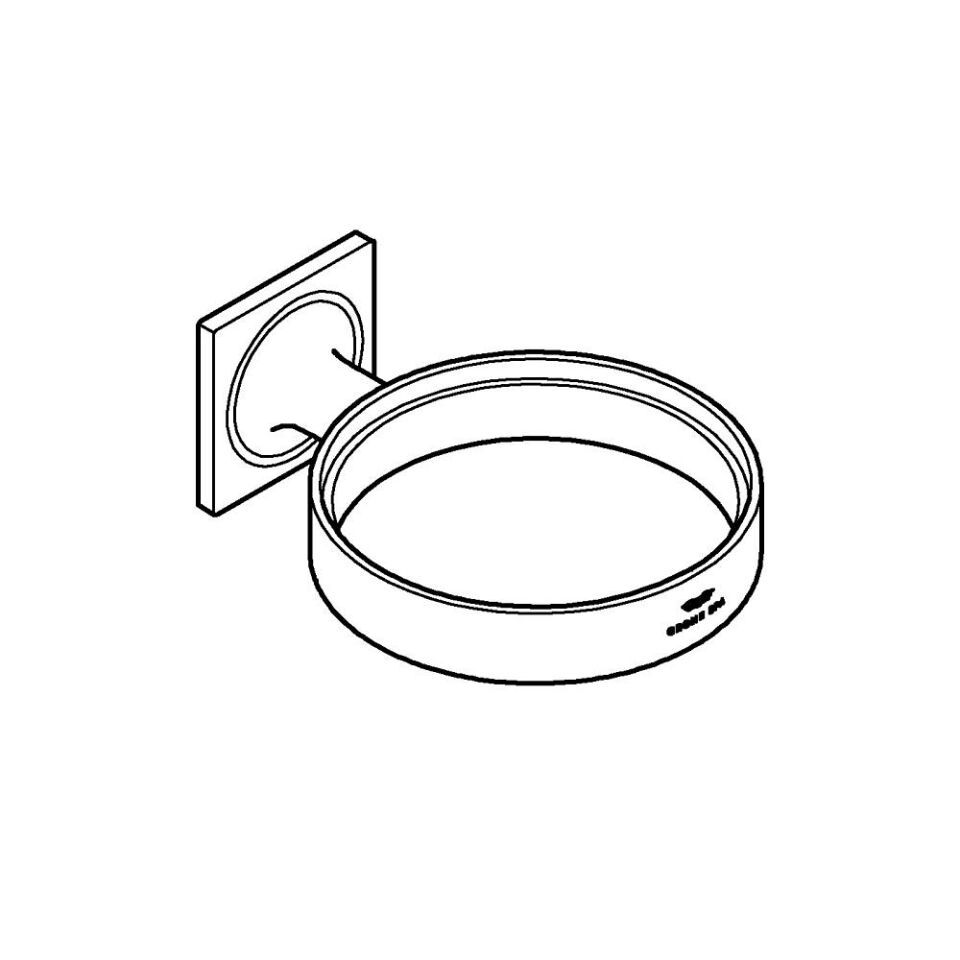 GROHE Halter Allure 40963_1 für Seifenschale/Föneinsatz cool sunrise geb