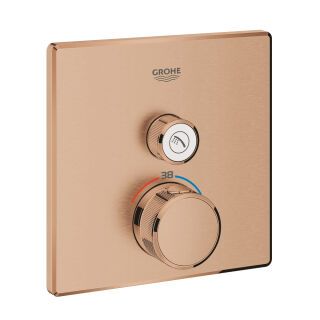 GROHE Thermostat Grohtherm SmartControl 29123 eckig FMS 1 ASV warm sunset geb.
