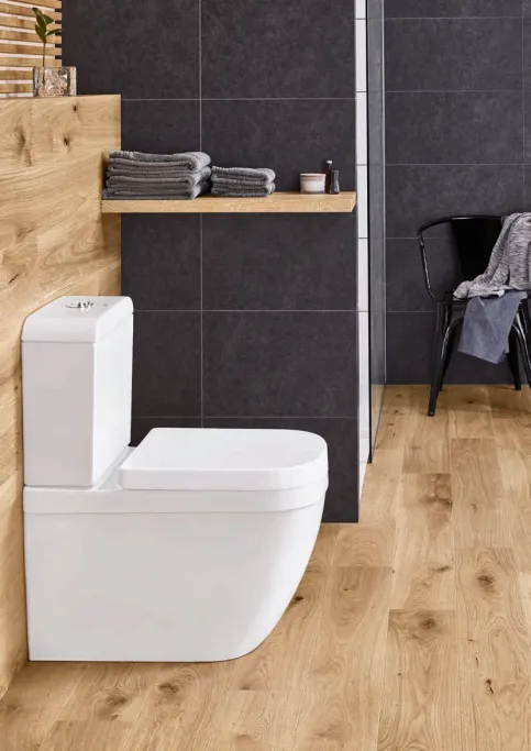 Stand-WC mit Keramik-Spülkasten Euro Keramik