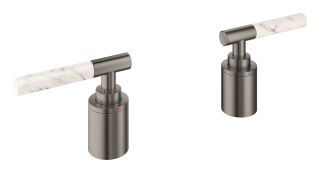 GROHE Hebelgriffe Atrio Private C. 48464 White Attica Caesarstone hard graph. gb.