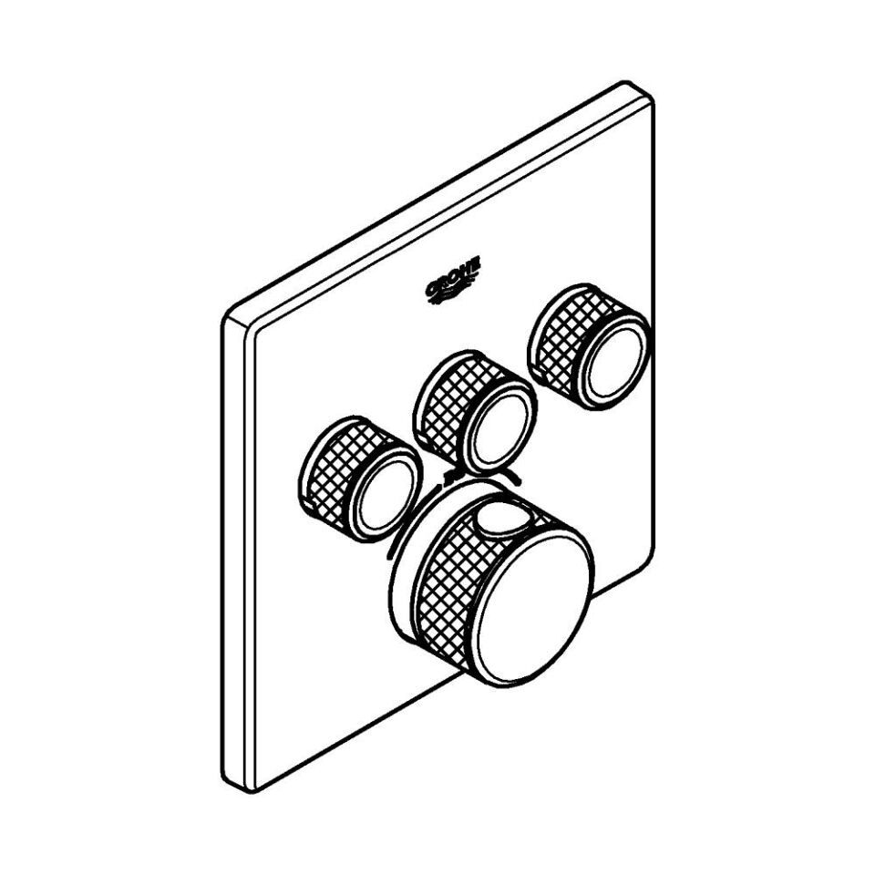 GROHE SmartControl Duschsystem Thermostat
