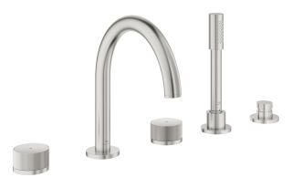 GROHE 5-L-Wannenkombin. Atrio Private C. 25226 Knopfbetätigung supersteel