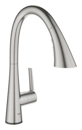 GROHE Elektron.-EH-SPT-Batt. ZedraTouch 30219_2 azb. 3-Strahl-Spülbr. supersteel