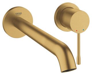 GROHE 2-L-WT-Wandbatt. Essence 29193_1 FMS Ausld. 230mm cool sunrise gebürstet