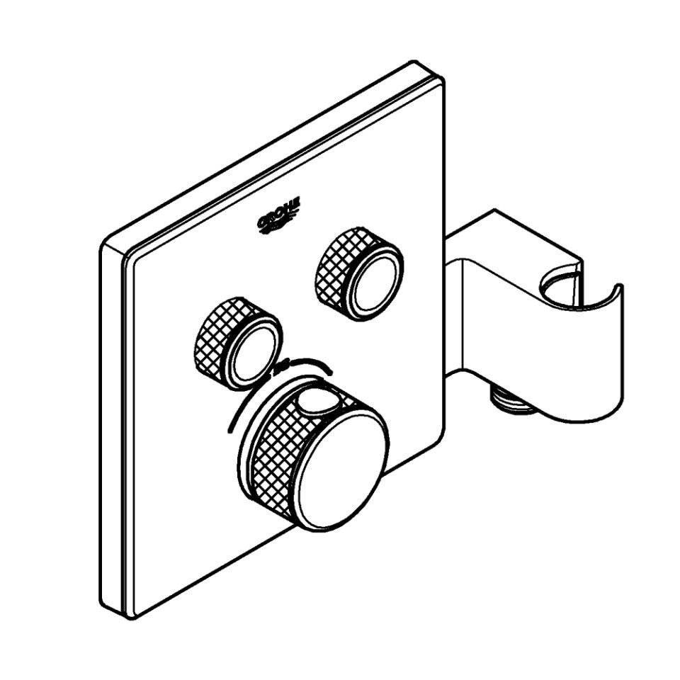 Grohtherm SmartControl Thermostat eckig FMS