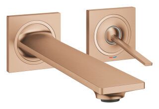GROHE 2-L-WT-Wandbatterie Allure 19386_2 FMS Ausl. 212mm warm sunset gebürstet