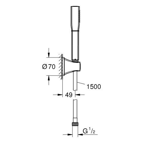 GROHE Grandera Stick Brauseset
