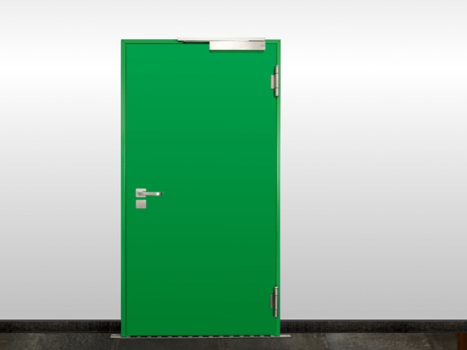 EIS-11 Einflügelige hochfeuerbeständige Stahltür / -klappe EI2120-Sa-C5-nach EN 16034