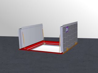 DKN-2 Zweiflügelige Mehrzweckdeckenklappe für den Innen- und Aussenbereich