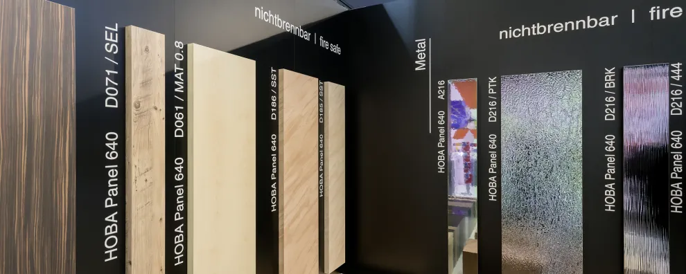 Mit HOBA®-Panel lassen sich Einbauten und Einrichtungen unter Einhaltung der Brandschutzanforderungen nach Wunsch gestalten.