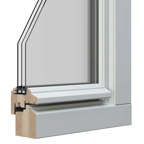 STIL 2 profiliert | Beispiel: Eiche RAL deckend Diamond Finish
