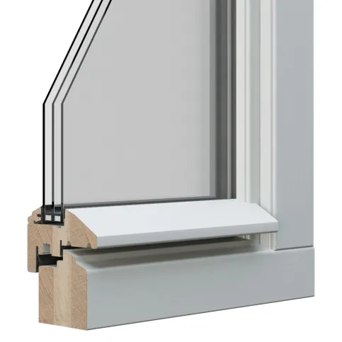 STIL 2 UPGRADE profiliert | Beispiel: Eiche RAL deckend Diamond Finish