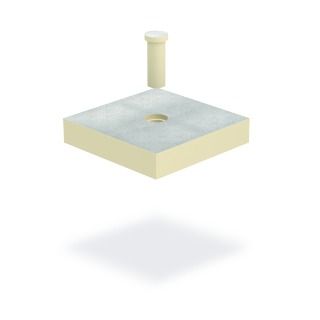 SitaVent Revision Dämmkörper, DN 100 aus Polyurethan, 500 x 500 x 100 mm