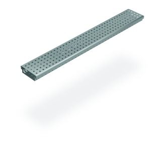 SitaDrain Kastenrinne mit Kreisrost Edelstahl, 30 mm hoch