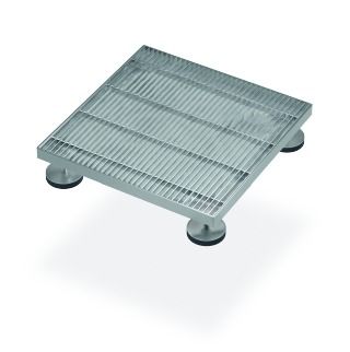 SitaDrain Terra mit Längsstabrost 500 x 500 mm, Stahl verzinkt