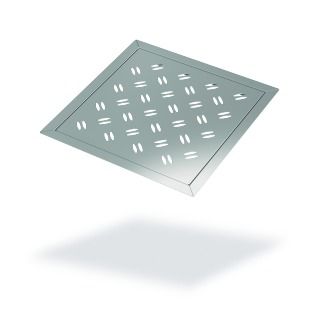 SitaDrain Flächenrahmen Ellipsenrost