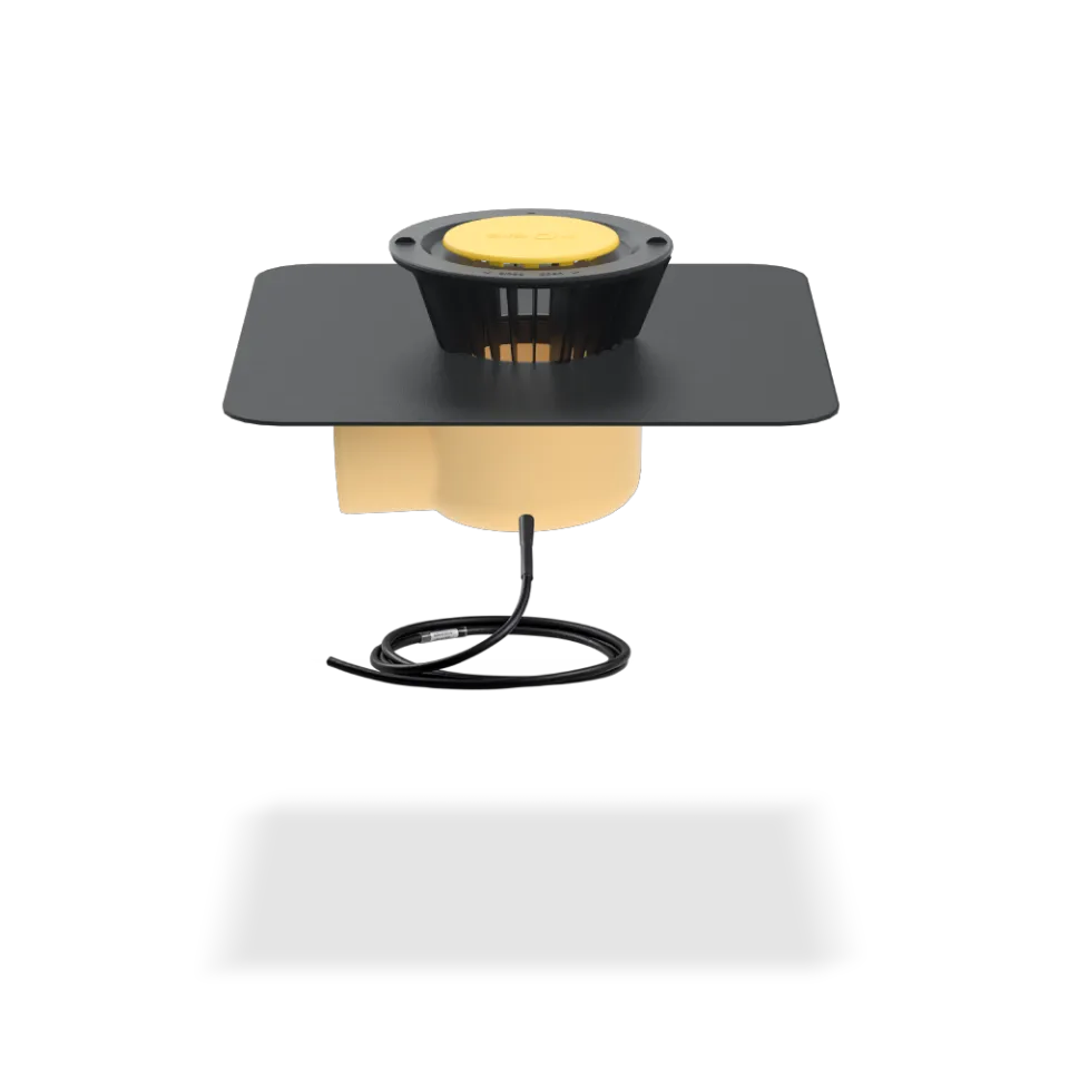 SitaTrendy abgewinkelt DN 100, beheizt Evalastic, -Manschette