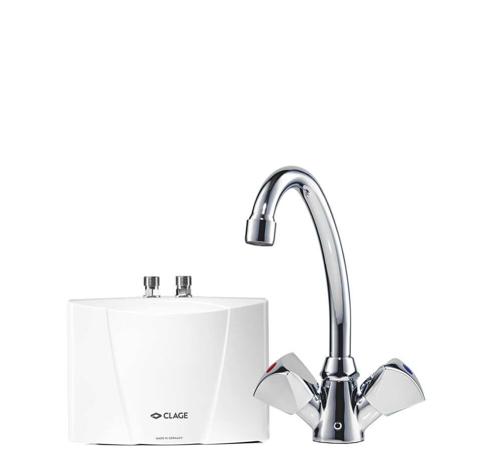 CLAGE E-Klein-Durchlauferhitzer M für das Handwaschbecken (nur für drucklose Armaturen)