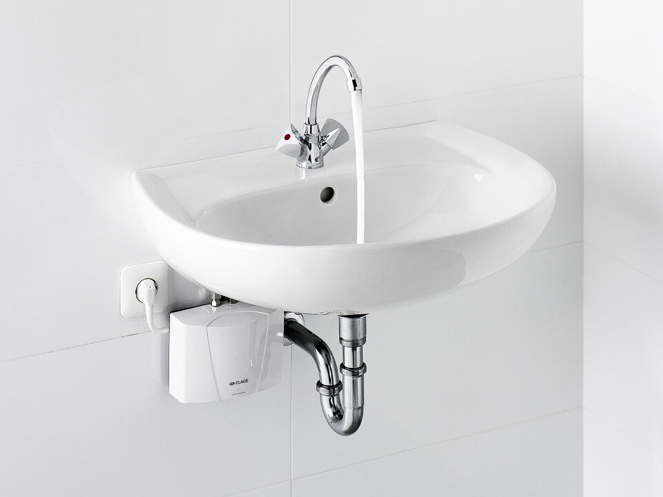 CLAGE E-Klein-Durchlauferhitzer M für das Handwaschbecken (nur für drucklose Armaturen)