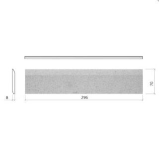 Mosa Global Collection light warm grey glänzend Uni 10 x 30 cm (7,8 mm)