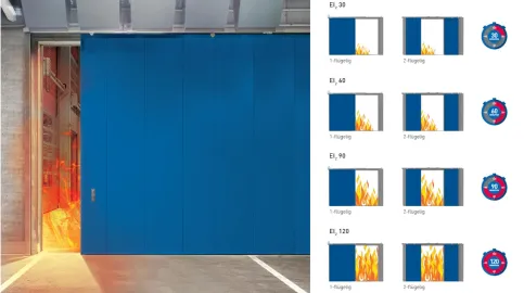Typenübersicht Feuerschutz-Schiebetore NovoSlide Industry