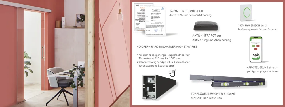 Magnetischer Schiebtürantrieb Rapid