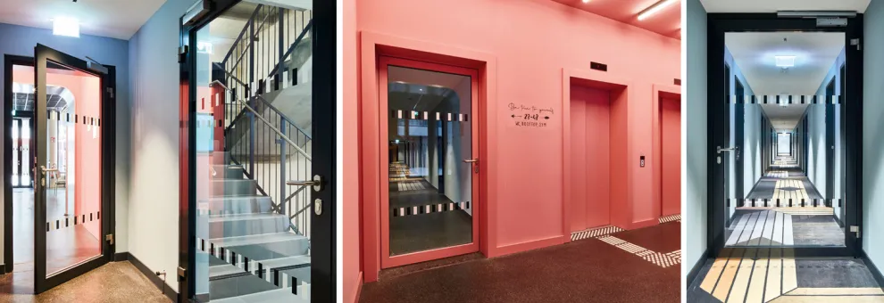 Urban Loft Cologne | Rohrrahmentüren der Serie NovoFire® aus Aluminium