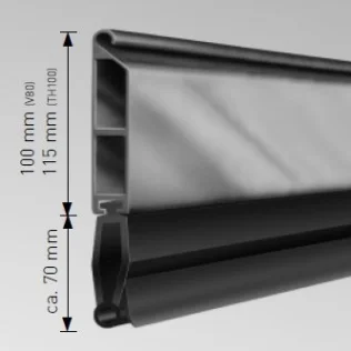Bodendichtung für Rolltore TH80