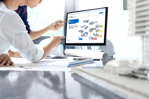 Intuitive Nutzung – der Novoferm Lösungsgenerator hilft Architekten, Planer und industrielle Kunden