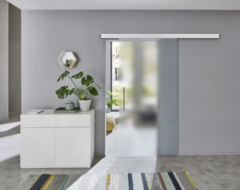NovoSlide Wall | mit bauseitigem Ganzglas-Türblatt