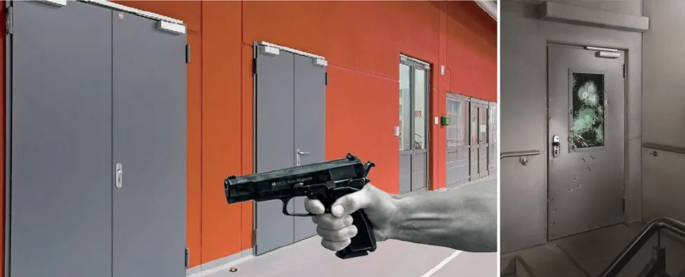 Sicherheitstüren S-D-2 mit Durchschusshemmung